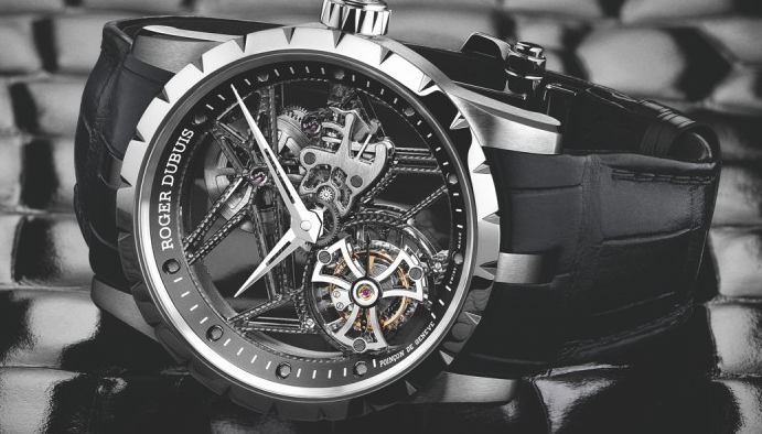 Unique Roger Dubuis Excalibur Skeleton Flying Tourbillon Replica Watches