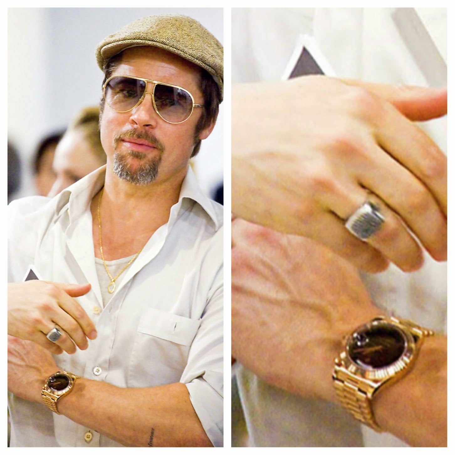 Why Brad Pitt Is So Obsessed With Delicate Rolex Day-Date II Fake Watches?