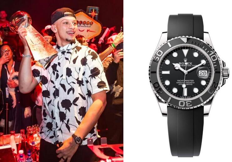 Travis Kelce & Patrick Mahomes Make Big UK Luxury Rolex & Breitling Fake Watches Statements After Super Bowl Win