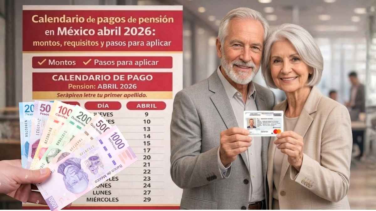 Calendario oficial de pagos de pensión en México abril 2026 consulta fechas confirmadas